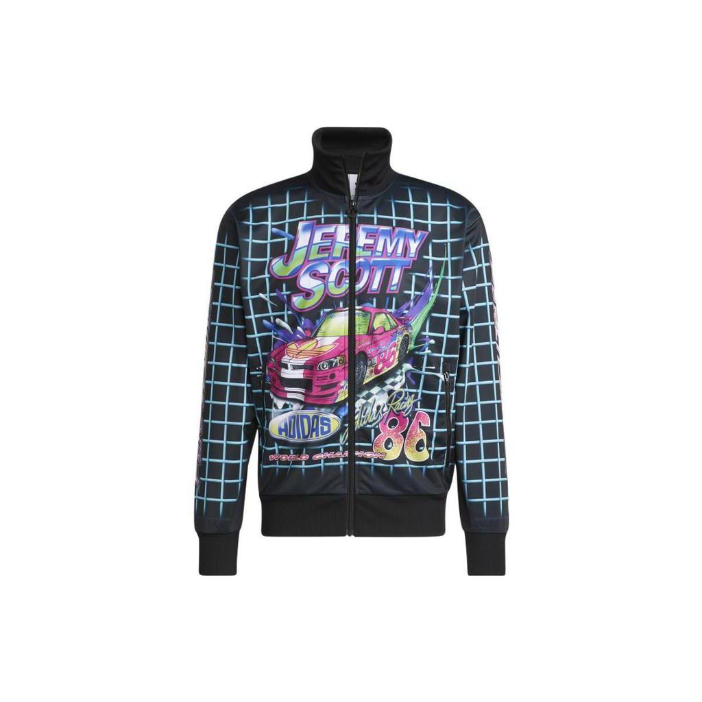 adidas Originals x Jeremy Scott Трек-топ для ралли Черный Унисекс HG6509
