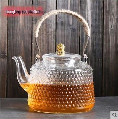 Жаропрочный молотковый стеклянный чайник Cha Xun