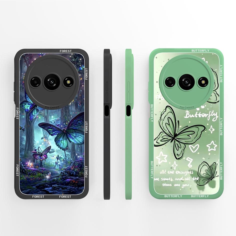 Милый клубничный и медвежий противоударный чехол из жидкого силикона для Redmi A1-A4