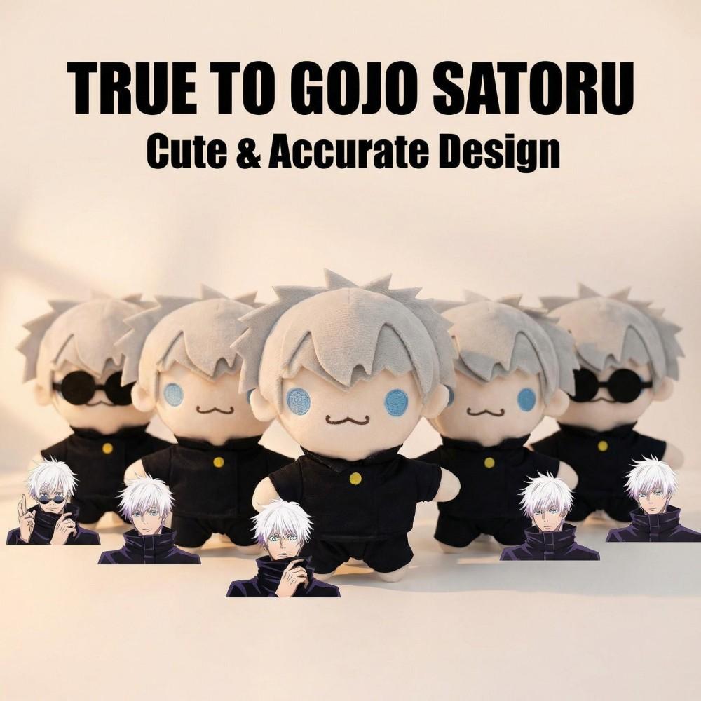 Anime Kawaii Doll Gojo Satoru Plush Doll Soft Cute Skin Friendly Material Stuffed Toy Home Decoration Kids Birthday Gift Fans