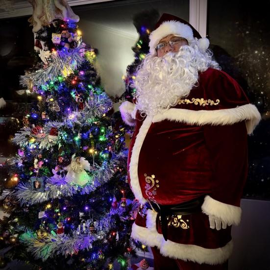 Костюм Санта-Клауса Бархатный Взрослый Костюм Традиционный Красный Бархатный Ансамбль Санты Полные Аксессуары Одежда для Выступлений