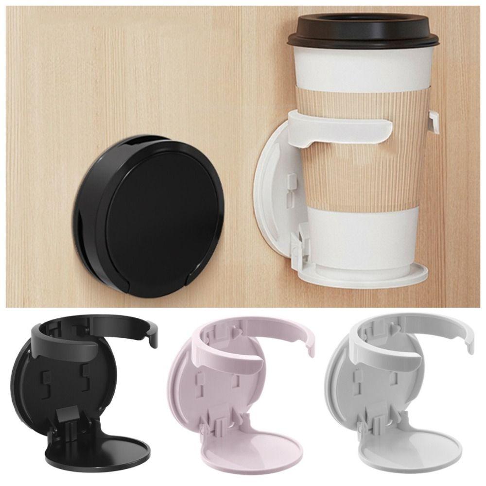 Waterproof Wall Mount Cup Holder Detachable Desktop Bottle Rack Portable Foldable Mug Holder  Table
