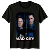 Безумный город (1997) Футболка с постером фильма в стиле ретро 90-х, унисекс