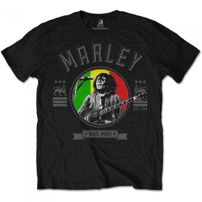 Bob Marley Футболка унисекс для взрослых Rebel Music Seal
