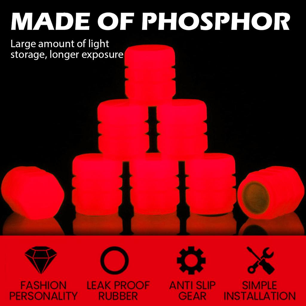 Флуоресцентные ночные светящиеся колпачки клапанов автомобильные светящиеся колпачки клапанов шин крышка штока клапана авто флуоресцентный декор грузовик внедорожник мотоциклы