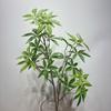 Пластиковое Искусственное Зеленое Растение Зеленые Искусственные Ветки Реалистичная Искусственная Пахира Водная Дом