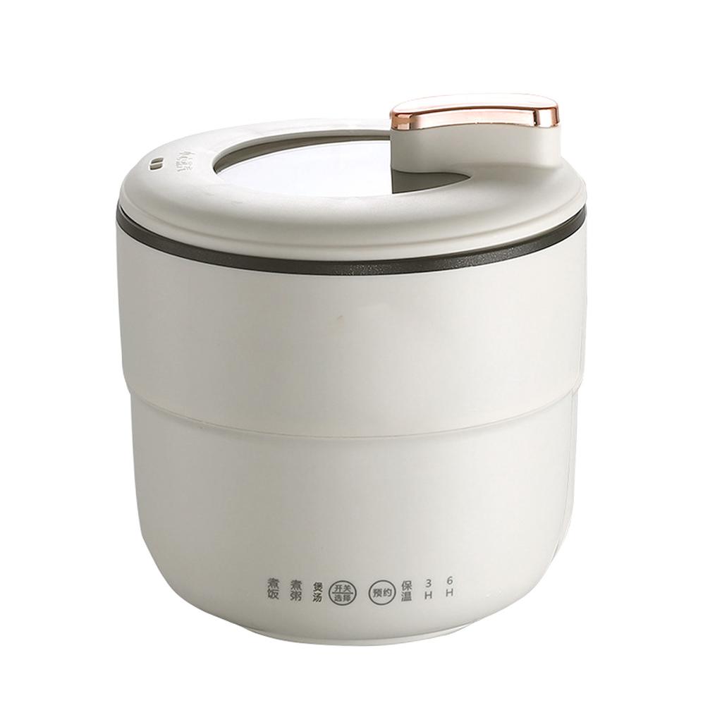 Portable Mini Rice Cooker 1.8L Small Electric Nonstick Rice Cooker With Overheat Protection Auto Power Off