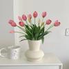 5pcs 5 Heads Artificial Tulips Flowers Real Touch Fake Flowers  Birthday Decor