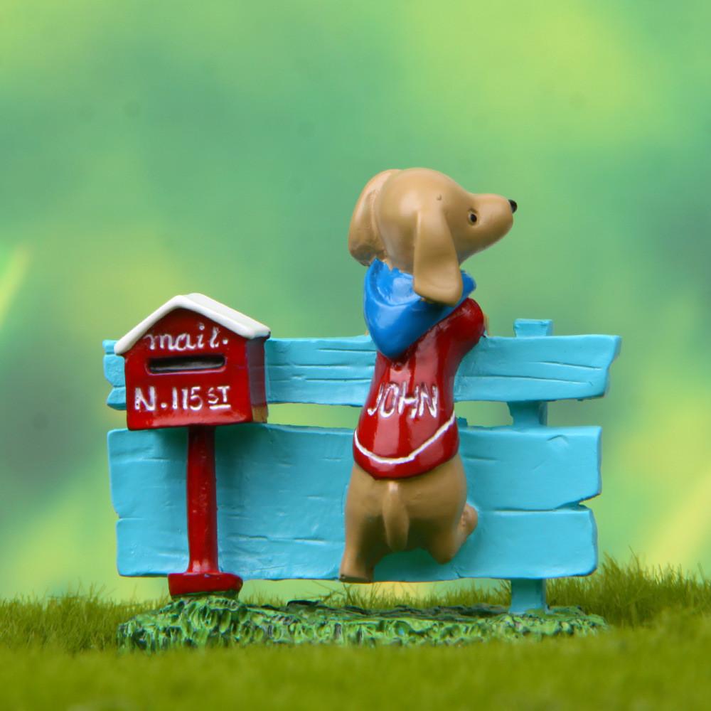 Dog Sign Lawn Resin Ornament For Garden Landscaping And Kids Gift Holiday