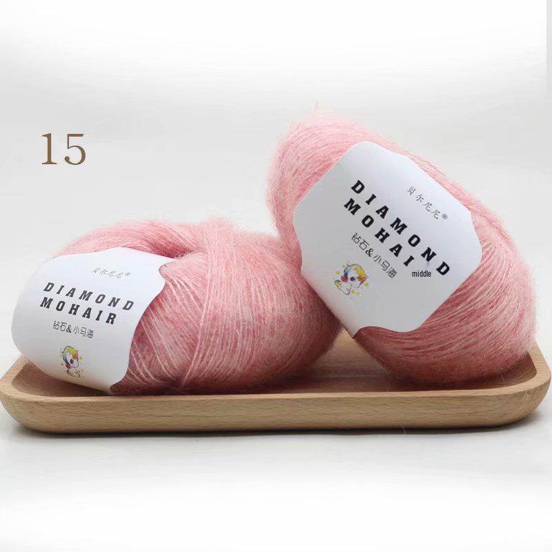 Пряжа Diamond Pony средней толщины из мохера для ручного вязания крючком пальто и шарфов