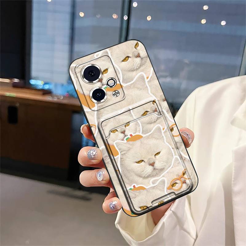 Card slot TPU Phone Case For Honor90 GT Dirt-resistant Silicone Durable Cute Waterproof Cartoon Anti-knock protective