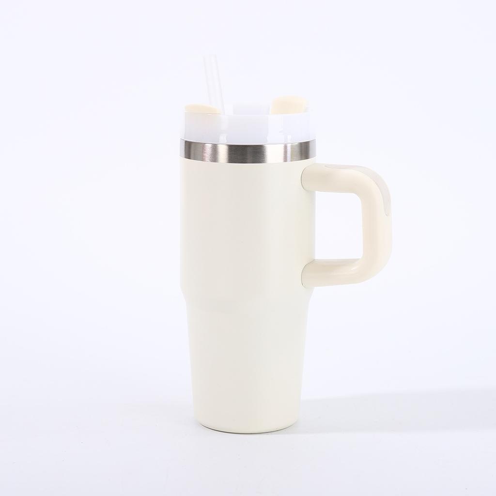 14oz Travel Mug with Handle 304 Stainless Steel Double Wall Insulated Tumbler for Car