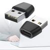 Type C To USB Converter Quick Charge 3.0 480Mbps Data Support for Smartphones Tablets and More