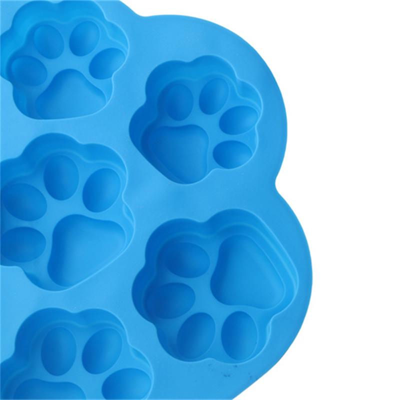 Silicone Mold Lovely Paw Ice Cube Soap Fondant Decoration Silikon Shape Mold