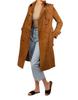 Brown Suede Handmade Lambskin Casual Stylish Festive Soft New Women Trench Coat