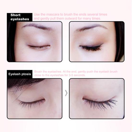 Головка щетки, стойкая противоскользящая водонепроницаемая тушь для наращивания ресниц, толстая удлиняющая тушь для женщин