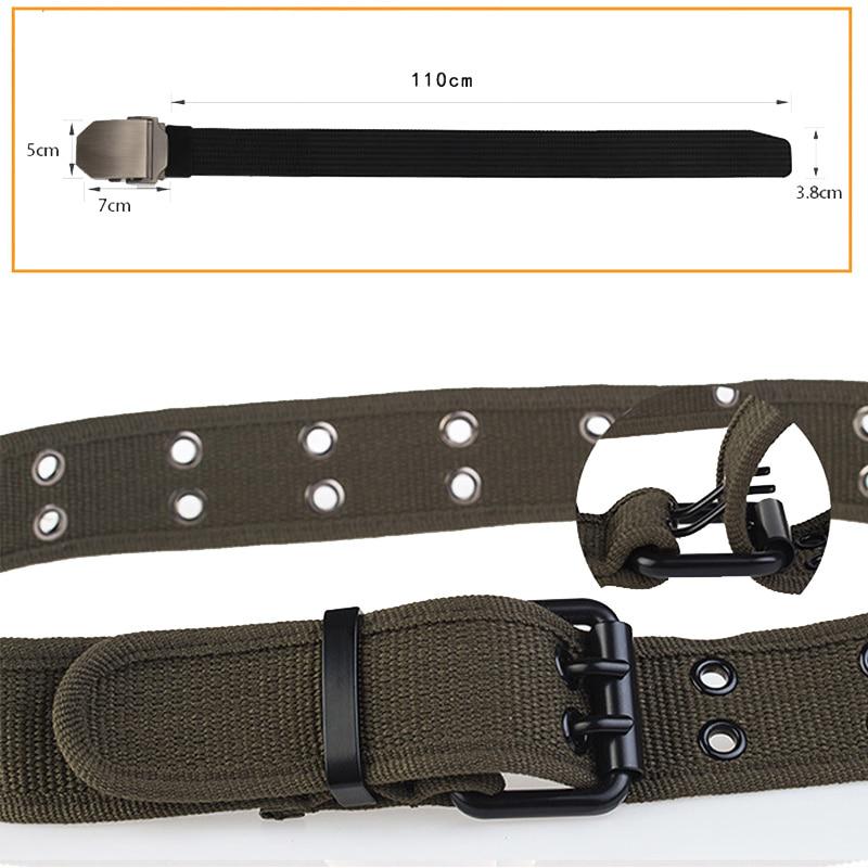Мужской нейлоновый ремень с двойной пряжкой
