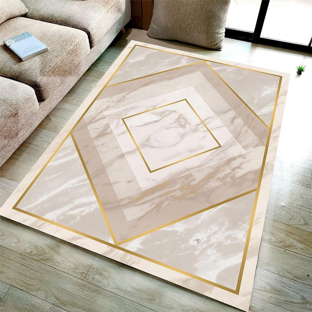 EPeddler Home Современный классический узор Цифровая печать Моющаяся нескользящая кожаная основа Ковер нового поколения для кухни, гостиной и спальни