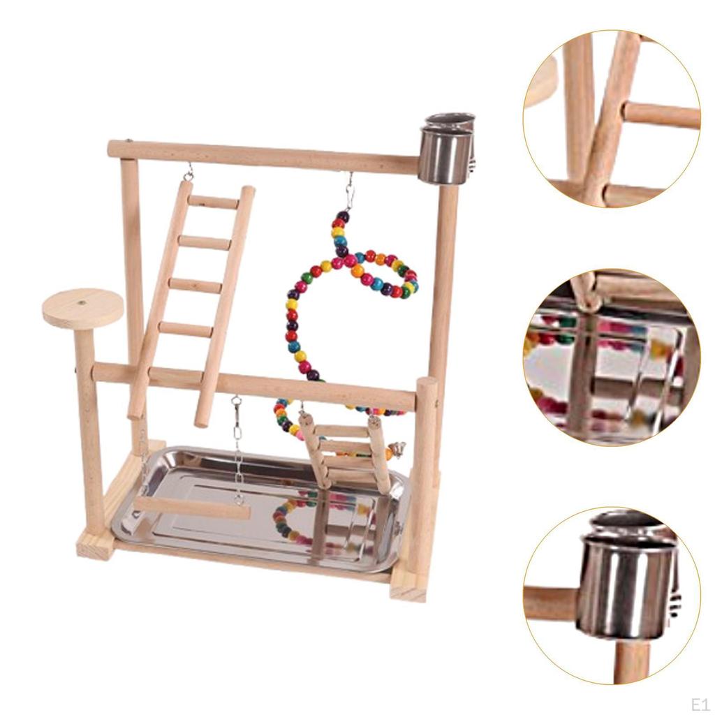 Игровая площадка для попугаев Попугаи Игровой стенд Тренажерный зал Лазалки Манеж Тренировка Птичья жердочка Птицы