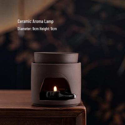 Многофункциональная аромалампа в японском стиле для эфирных масел, подогрева чая и ароматических брикетов для сна с сандалом и агаровым деревом.