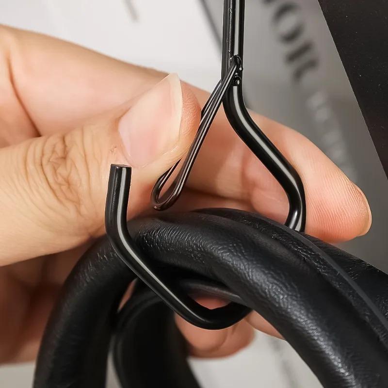 1/10 шт. S-образный крючок с пряжкой, ветрозащитный садовый металлический зажим для подвешивания, кухонная вешалка для горшков, штанга для шкафа, вешалка для одежды, крючки для хранения