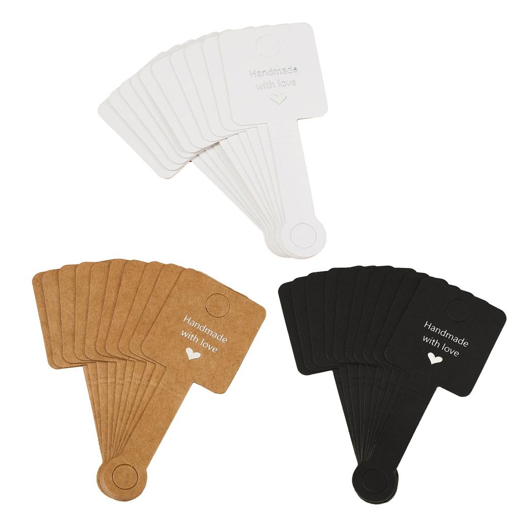 Портативные самоклеящиеся карточки для демонстрации Крафт-бумага Демонстрационные складные бирки для ювелирных изделий для DIY-проектов и демонстрации продукции