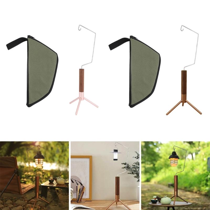 Lanterns Hanging Rack Portable Camping Light Table Stand Outdoor Foldable Lamps Support Stand Camping Accessoies Durable