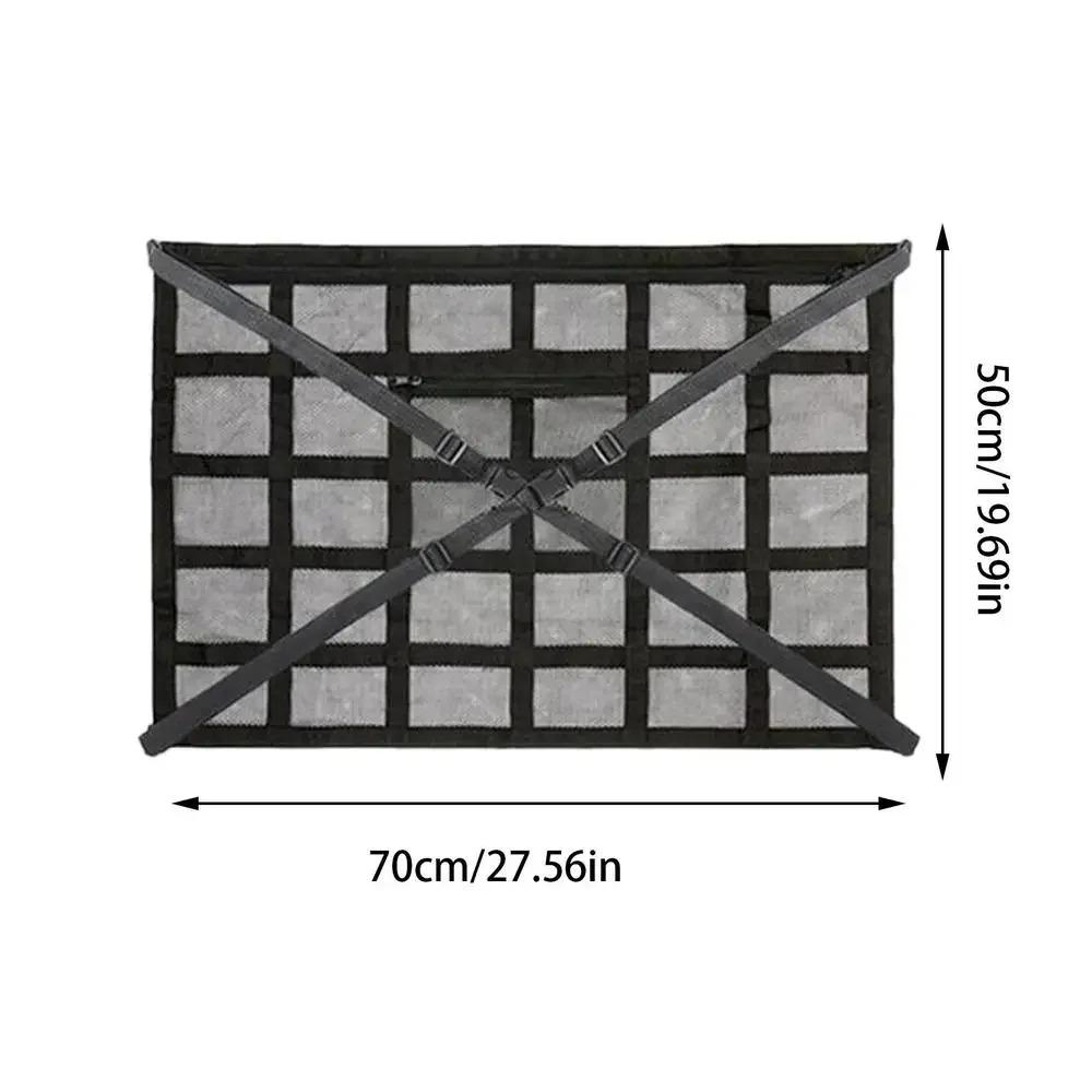 Универсальная сетка-карман для груза на потолок автомобиля, сетка для внедорожника, сумка-органайзер для хранения и наведения порядка, предотвращающая провисание, багажная сетка для фургона, кемпинга, кабины