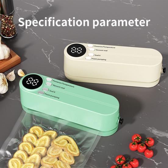 Мини беспроводной вакуумный упаковщик портативный ручной 60kpa с сильным всасыванием быстрая запайка USB перезаряжаемая машина для запечатывания пищевых продуктов