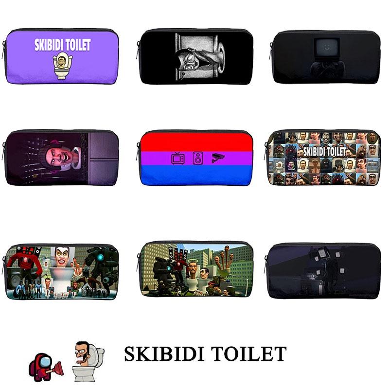 Skibidi Toilet 3d Cross-border Game New Product Nylon Pen Bag For Students