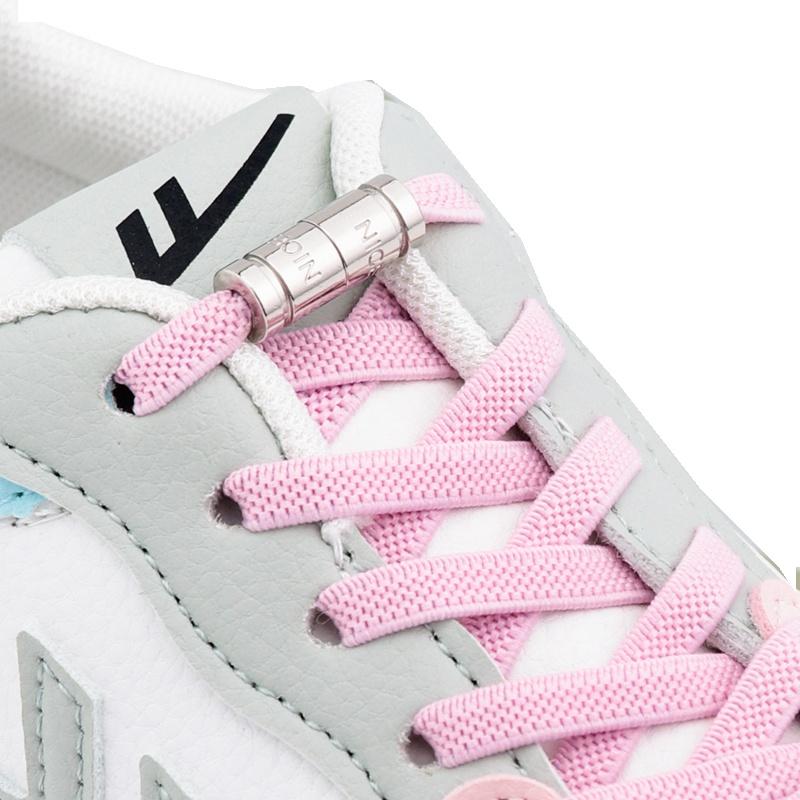 № 8, шнурки без завязок, эластичные шнурки, кроссовки, самозатягивающиеся шнурки с замком, быстрое кружево для детей и взрослых без переплета, резиновые завязки