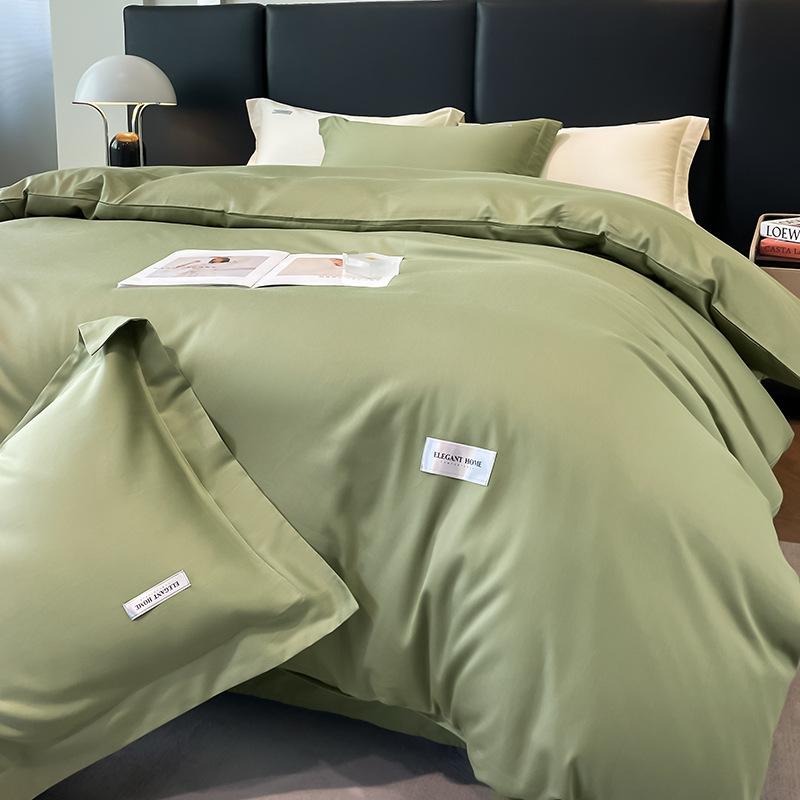 Long-staple Cotton 120 Count Four-piece Set of Pure Cotton Bed Sheets and Duvet Covers, High-end Fitted Sheets, Bed Duvet Covers