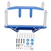 Aluminum Alloy Front Rear Body Mounts with Body Posts for Traxxas Slash 2WD 1 10 RC CarBlue