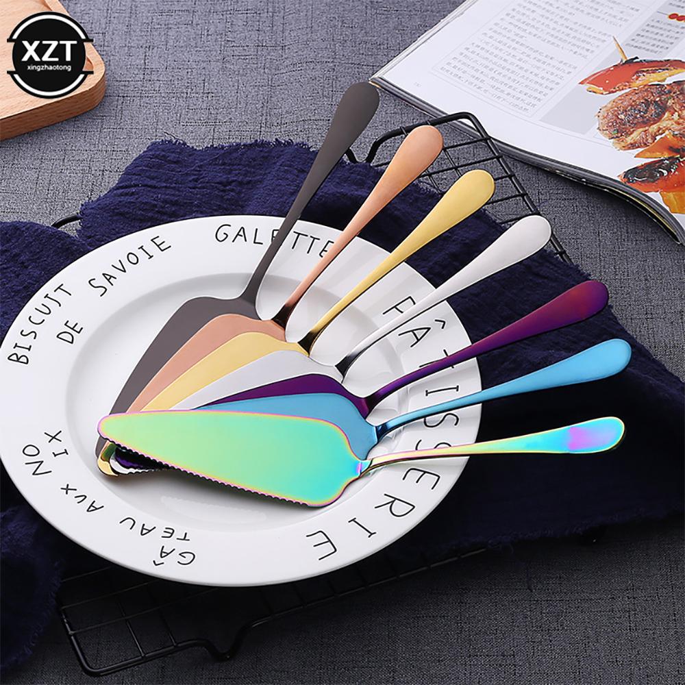 1Pc Cake Cutter Stainless Steel Cake Shovel Knife Pie Pizza Cheese Server Cake Divider Knives Baking Tools