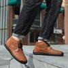 Мужские кожаные ботинки Высокие повседневные туфли Уличные кроссовки 39-48
