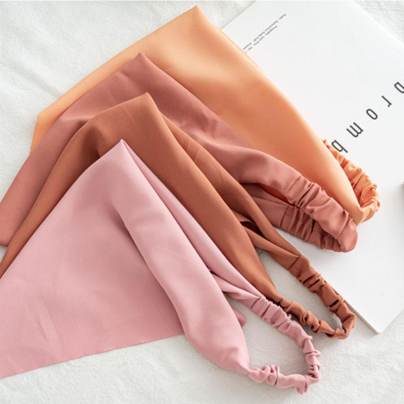 Summer Printting Hair Scarf Scrunchies Vintage Triangle Bandanas Hairband Headband Elastic Hair Bands Headwrap Hair Accessories