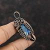 Azurite Malachite Pendant Copper Wire Wrapped Pendant Unique Copper Design Jewelry Handmade Gemstone Pendant Wire Wrap Jewelry Gift For Her