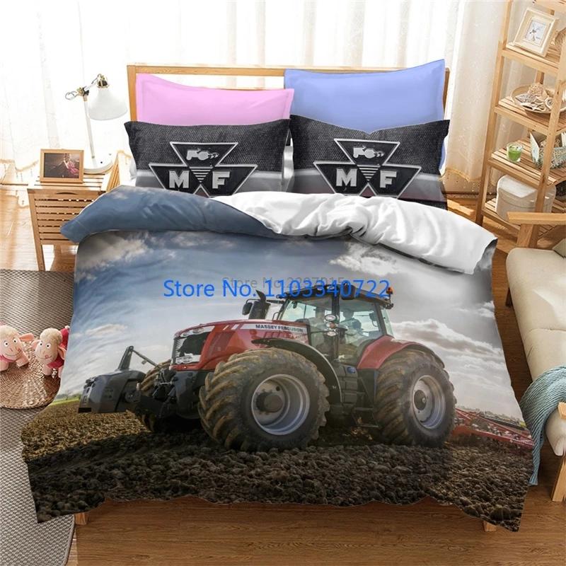 Farm Tractor 3d Bedding Set Duvet Cover Set 3D Print Comforter Cover Bedclothes for Boy Girl Bedding Sets Bedroom Decor