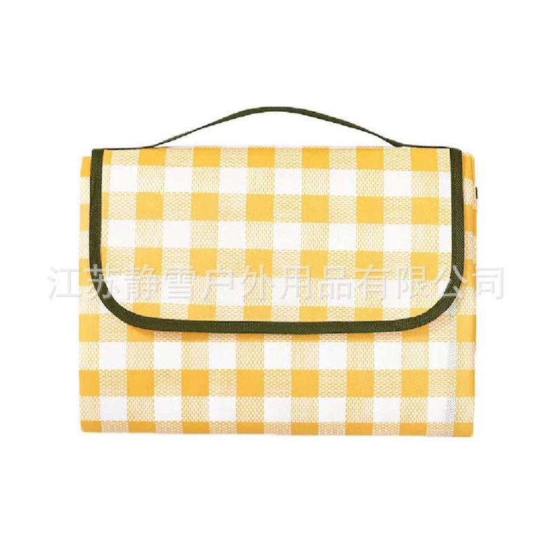 Waterproof Plaid Picnic & Camping Mat - Moisture-Proof and Thickened for Outdoor Use