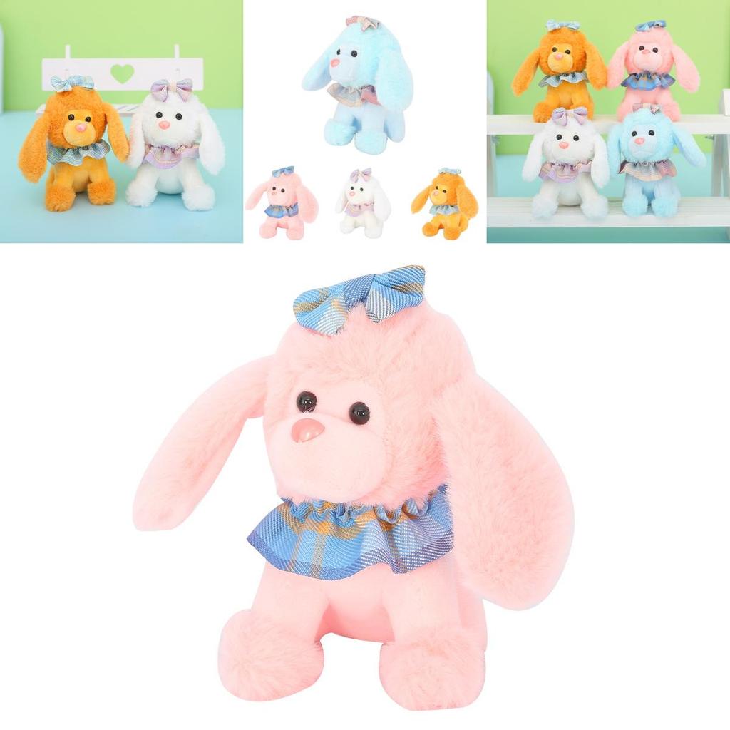 Adorable Plush Teddy Poodle Dog Keychain Charming Animal Bag Charm Keyring