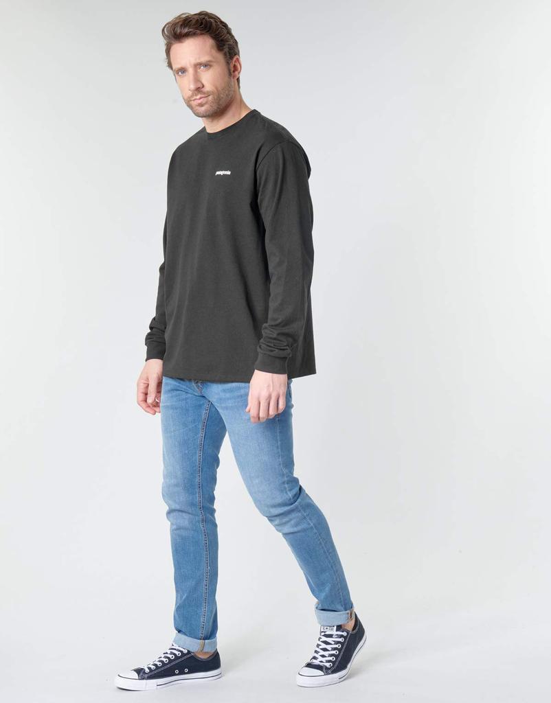 Patagonia Patagonia Лого ЧЕРНАЯ Мужская футболка M's L/S P-6 Responsibili-Tee US-L