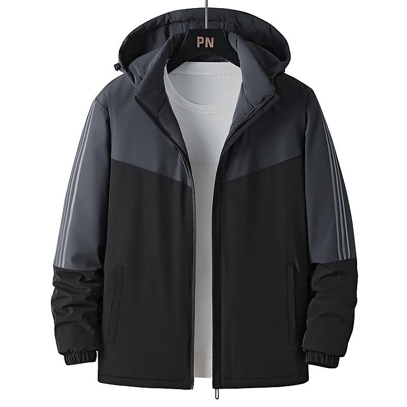 Новая мужская бархатная куртка с капюшоном, на хлопковой подкладке, свободного кроя большого размера, молодежная повседневная куртка на хлопковой подкладке