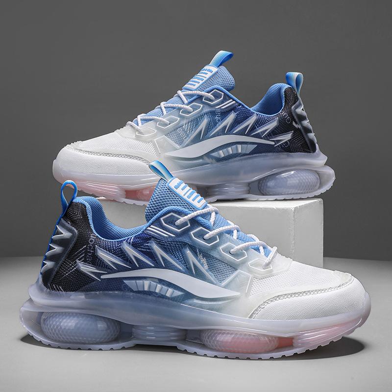 New Men's Shoes Sneakers Jelly Sole Soft Sole Dad Shoes Teen Trend Outdoor Mecha Running Shoes