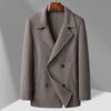 Short Double-breasted Double-sided Woolen Coat Men's Autumn and Winter New Youth Woolen Coat