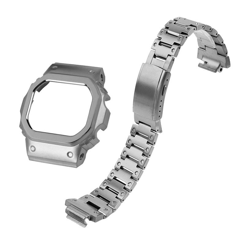 Мод-комплект DW5600 Титановый корпус+ремешок Для Casio G-SHOCK DW-5600 GW-B5600 GW-M5610 модификация Легкий металлический безель ремешок для часов