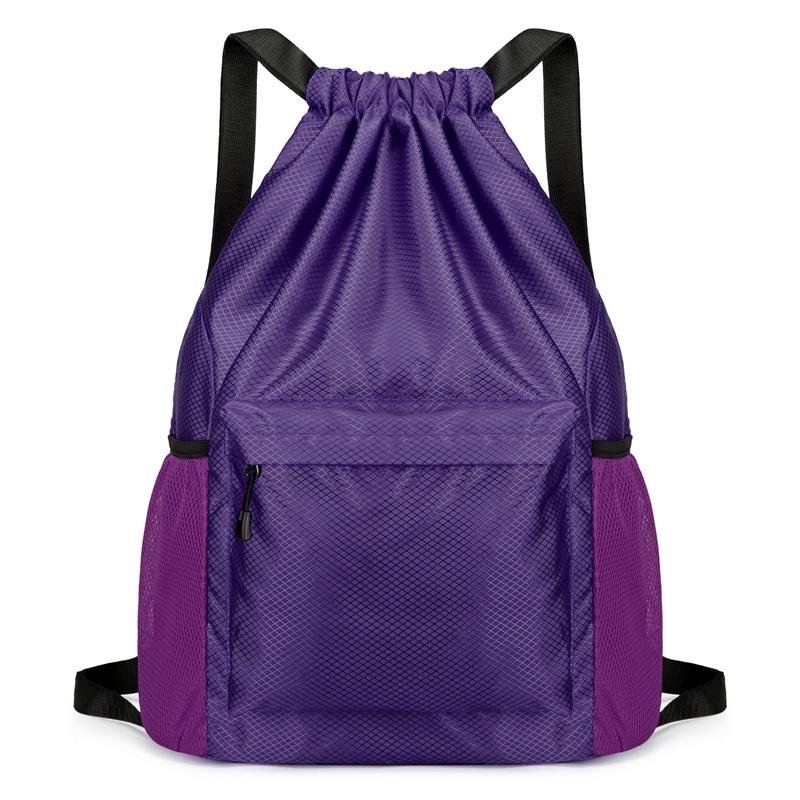 Мужской спортивный рюкзак-мешок для баскетбола - Большая вместимость, водоотталкивающий, с принтом логотипа