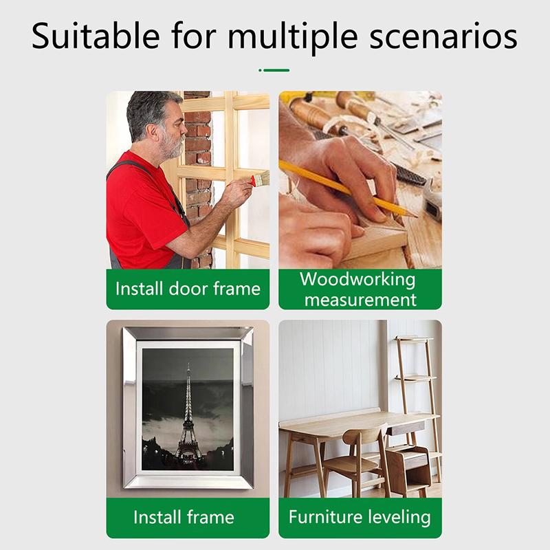 Мини-уровень, высокоточный горизонтальный вертикальный измеритель, метрическая линейка, транспортир, домашний портативный магнитный карманный уровень