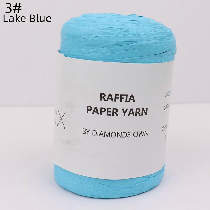 240M Natural Fiber Paper Summer DIY Hand Knitting Crochet Hat Bag Knitting Yarn Home Decoration