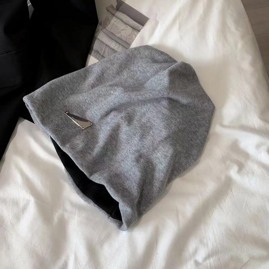 Большой Обхват Головы, Шапка-Бини, Женская Шапка, Осень и Зима, Шапка-Капюшон, Теплая Шапка, Шапка-Носок