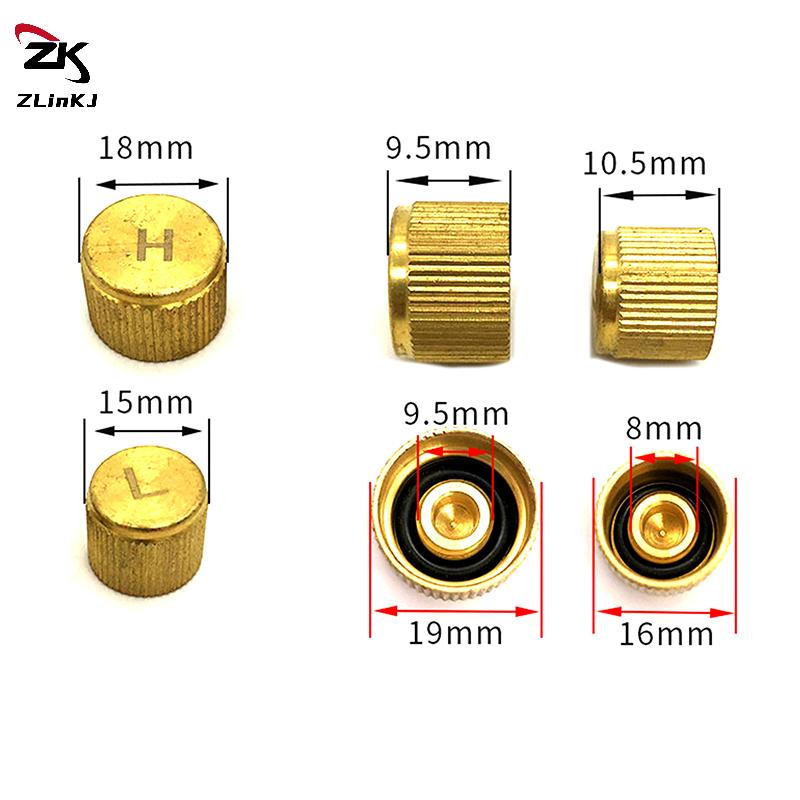 (ZYDD01) 1Pcs Car Air Conditioner Refrigerant Dust Cover Valve Core Cap Auto High Low Pressure Caps Fit for most cars with R134a